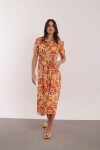 VESTIDO MARCELA ESTAMPADO NARANJA