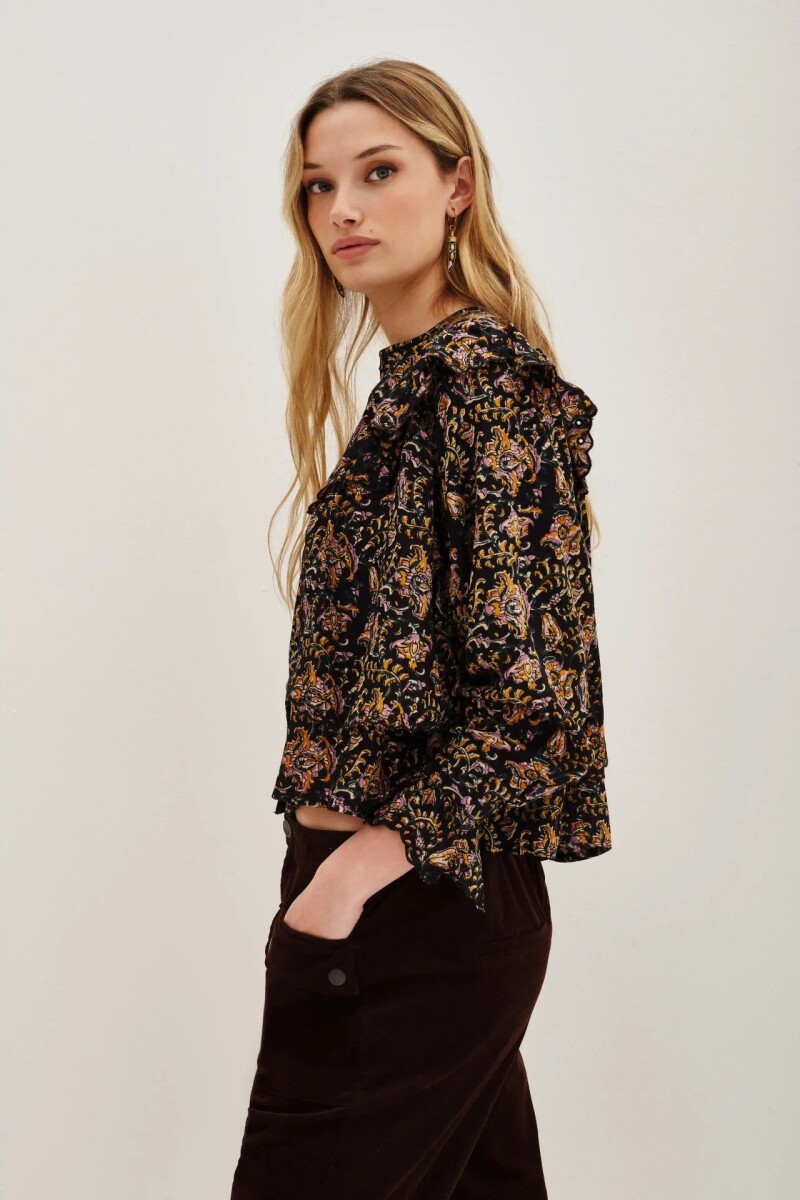 Camisa Mollie Zoey Negro
