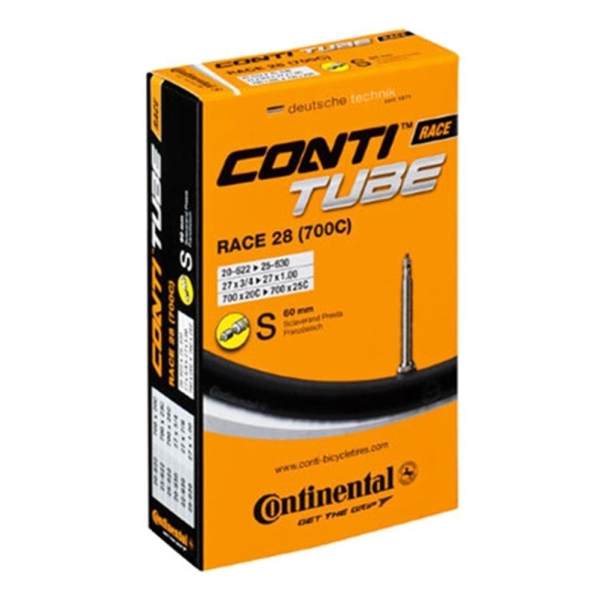 Camara Bici Semitubo 28 Continental V/cotra ( 60mm ) 