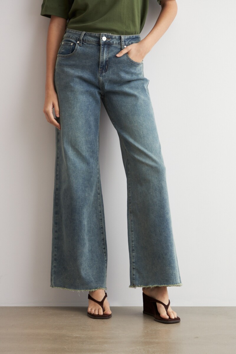 Jean wide leg Sil jean medio