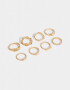 Sets Anillos Metal Sets De Anillos De Metal - Dorado