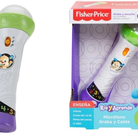 Micrófono de Juguete Infantil Fisher Price Graba y Canta 001
