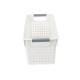 Cesto calado angosto M 35 X 16,5 X 16 BLANCO