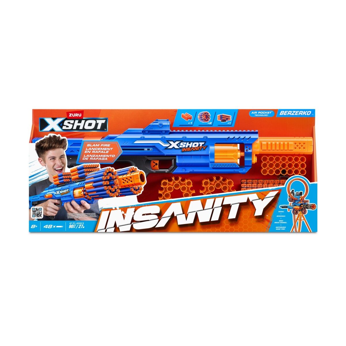 Pistola X-Shot Insanity Berzerko 48 dardos 