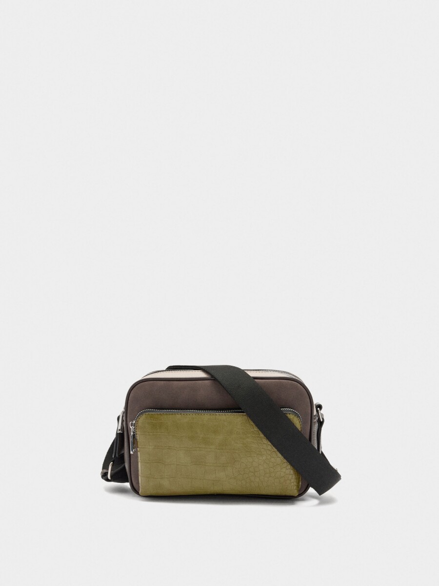 Bolso Bandolera Patchwork verde