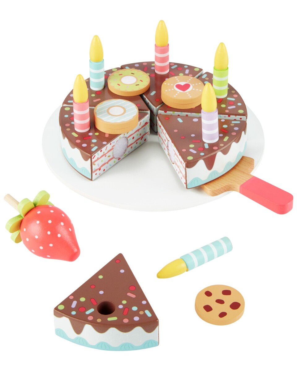 Juego de torta en madera 