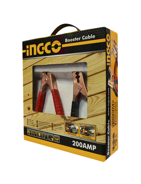 Pinza cables de arranque Ingco 200Amp 2.5m Pinza cables de arranque Ingco 200Amp 2.5m