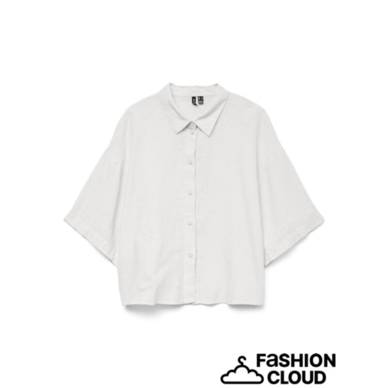 VMLINN 2/4 SHORT SHIRT WVN NOOS SNOW WHITE