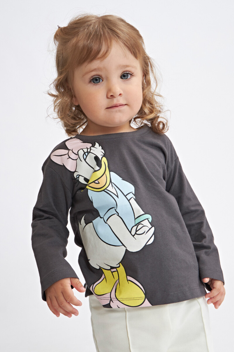 Camiseta ml estampa Gris Oscruo