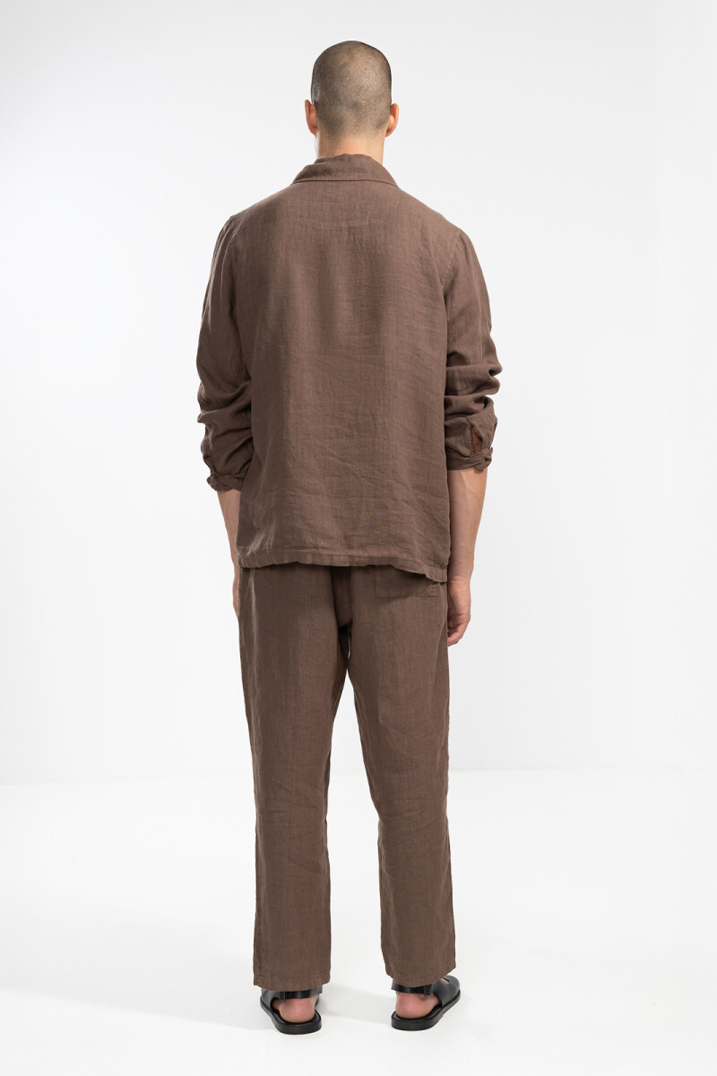 PREMIUM LINEN JACKET Moccha