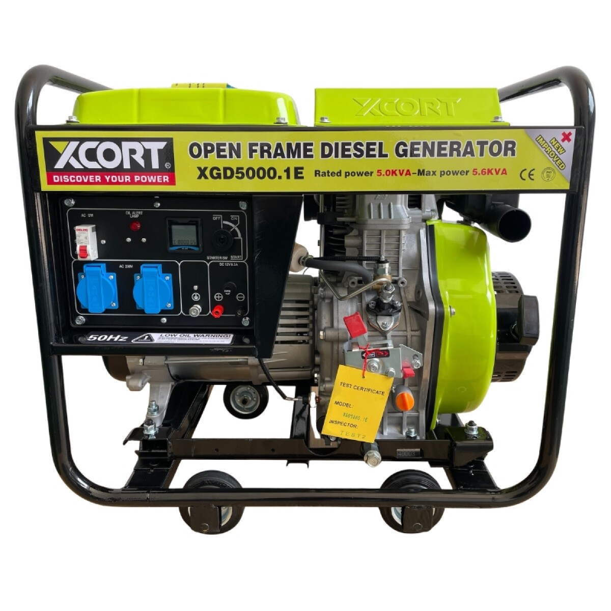 XCORT GENERADOR DIESEL PRO ARRANQUE ELECTRICO + RETROCESO 418CC 5.0KW 