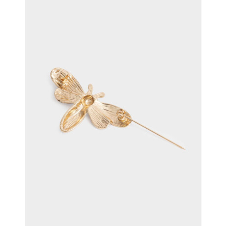 Prendedor De Metal Dorado Antique Gold