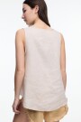 TOP ESCOTE V Beige