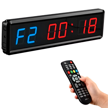 Reloj Temporizador Gimnasio c/Control Multifunciones Ele001006