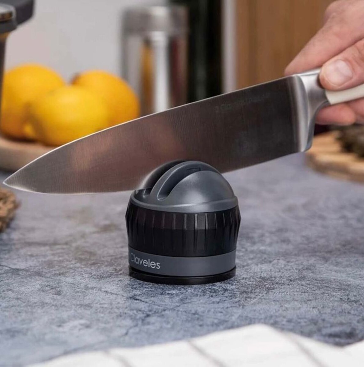 Afilador Cuchillos 3 Pasos Con Ventosa 3 Claveles 