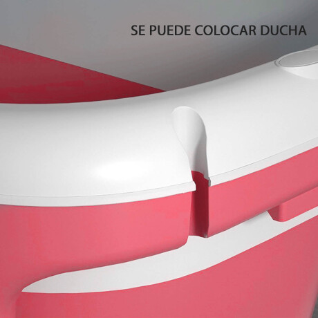 Bañera Plegable Adultos Niños 1.20m+ Ducha Baño Spa Rosa