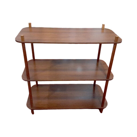 Estante organizador de madera 3 niveles 80x30x79cm Estante Organizador De Madera 3 Niveles 80x30x79cm