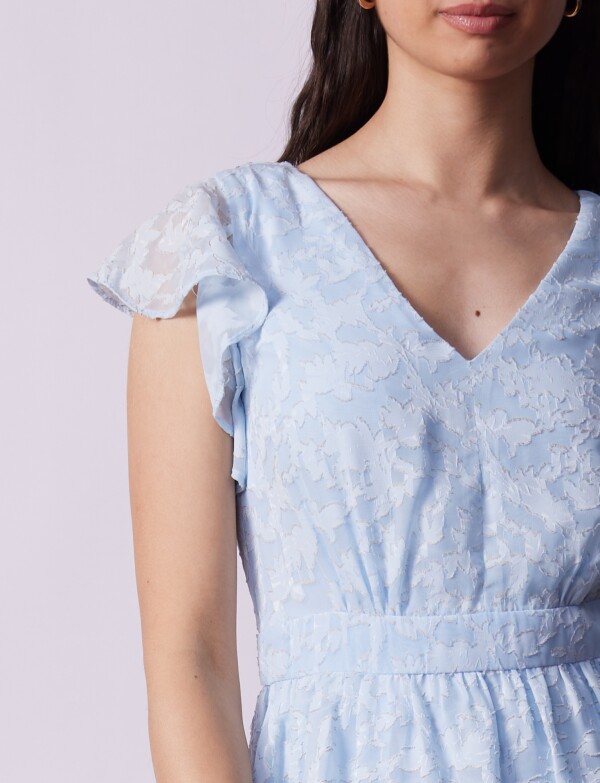 Vestido Midi Capas CELESTE/MULTI