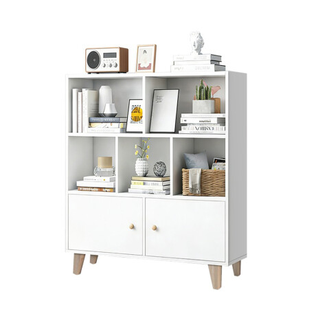 Estantería 5 Estantes 2 Puertas 107x80x24 cm esh0023 001