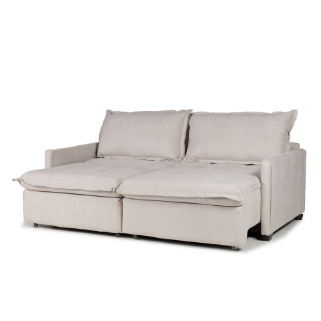 Sofá Cama Oliver - Tela Microfibra 12073 (Greige)