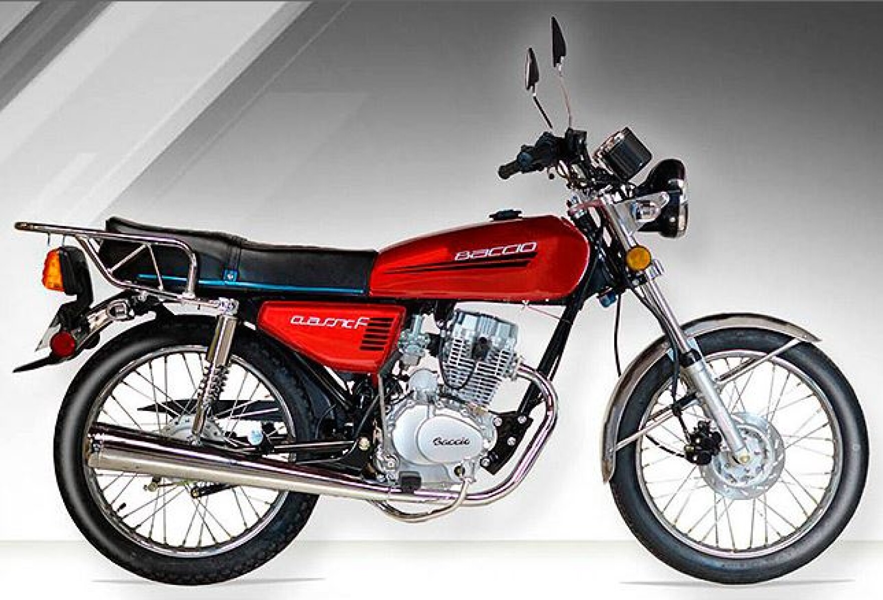MOTO BACCIO CLASSIC F 125 CC Freno de Disco + Rayo - Sin color 