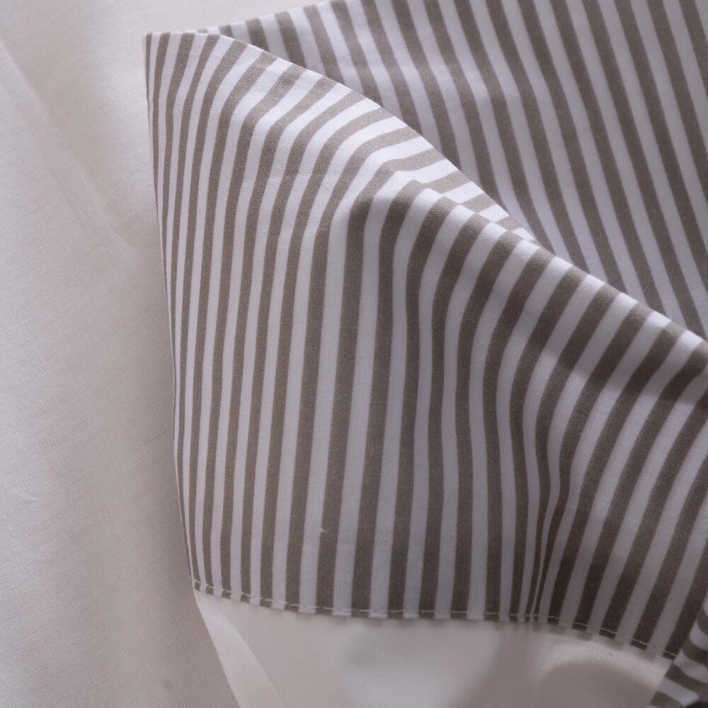 JUEGO DE SABANAS SUPER KING ALGODON VERDE STRIPE 200H