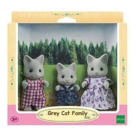 Sylvanian Families Familia De Gatos Grises Juguete Infantil Sylvanian Families Familia De Gatos Grises Juguete Infantil