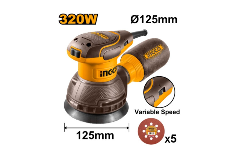 LIJADORA ROTO ORBITAL 125MM 320W LIJADORA ROTO ORBITAL 125MM 320W