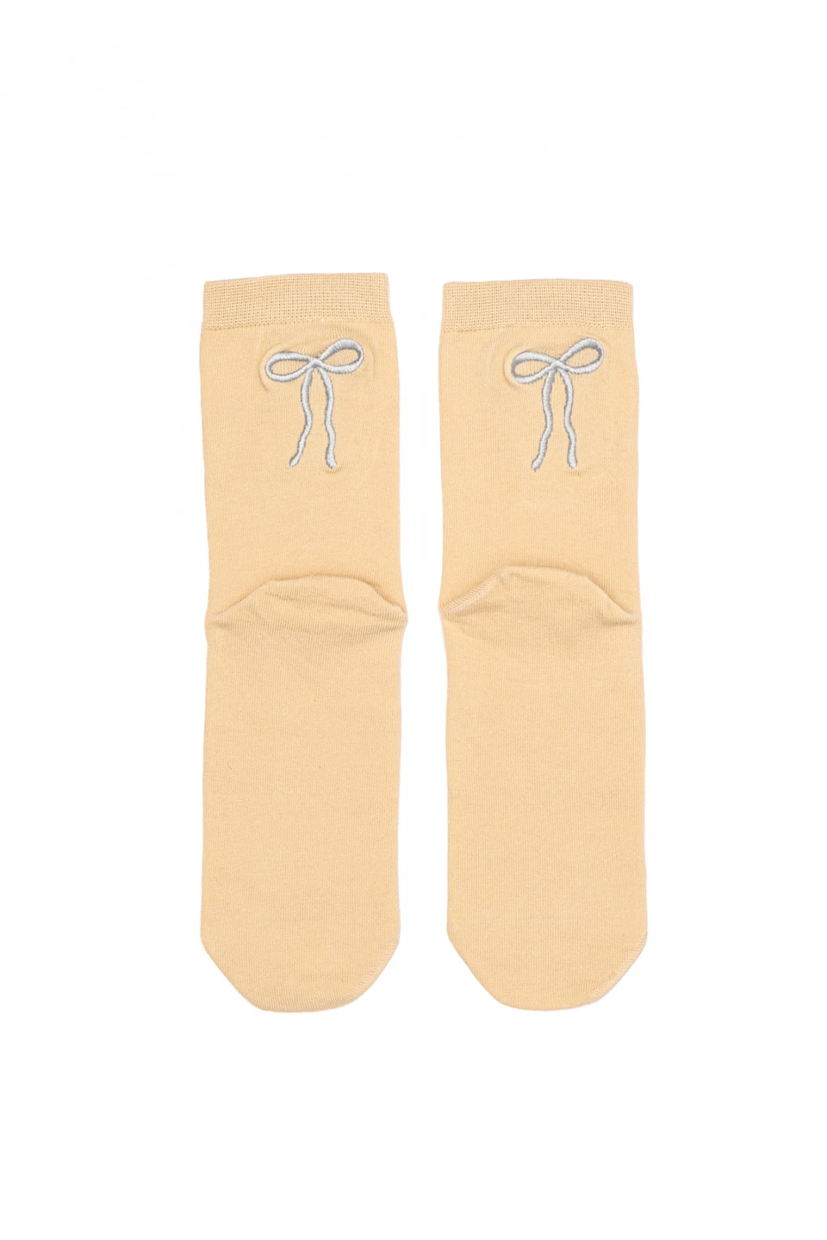Medias Moña Beige