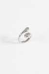 Anillo bold acero plateado