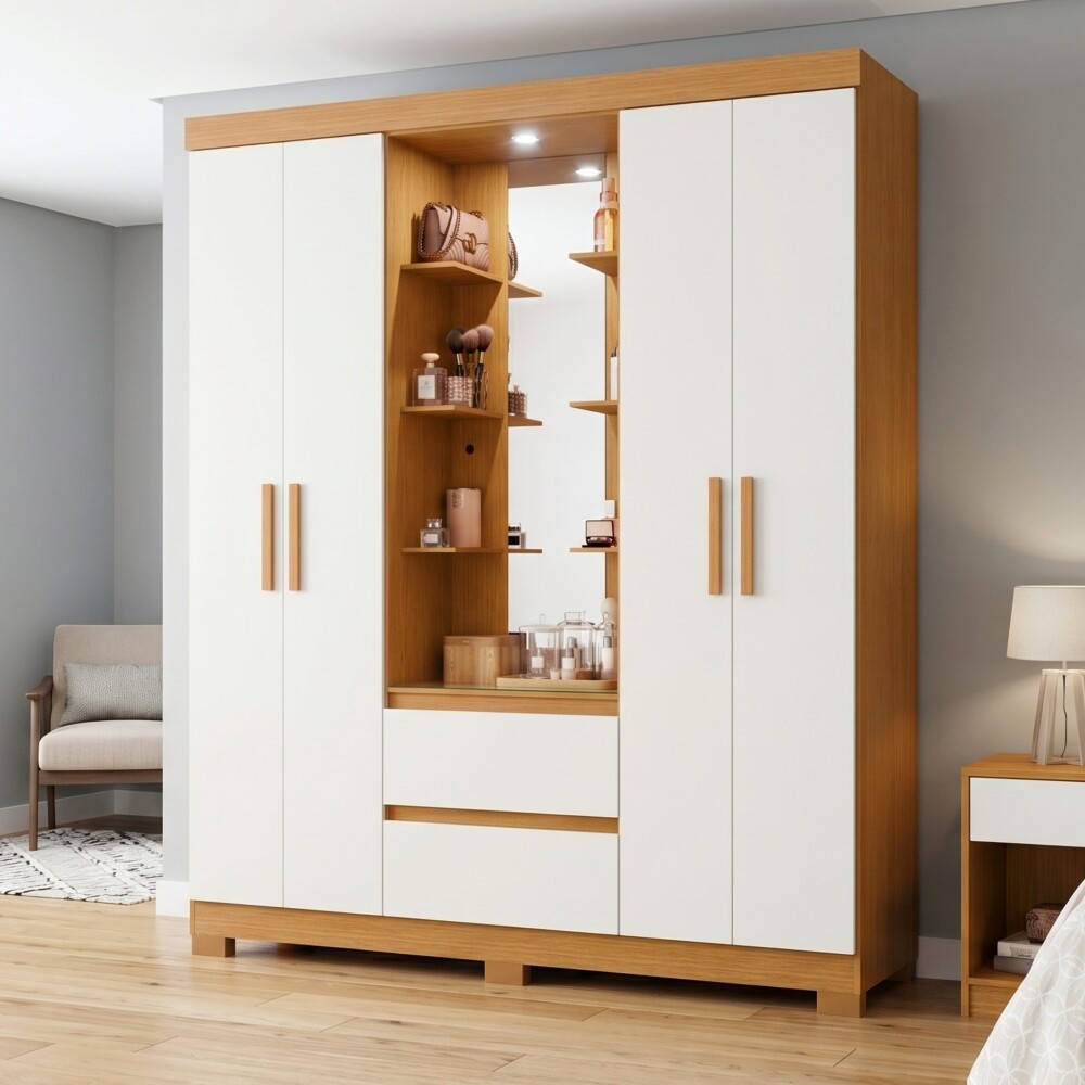 Ropero 4 puertas y 3 cajones - Olimpia - Infinite Ropero 4 puertas y 3 cajones - Olimpia - Infinite