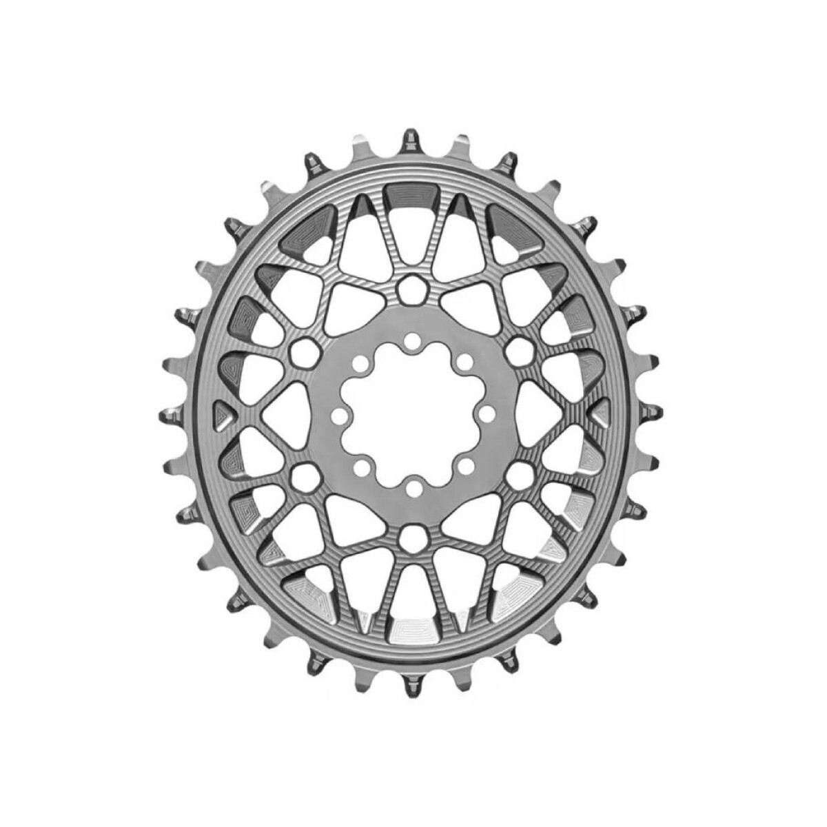 Plato Oval Absolute Black 36t T-type 8 Tornillos Sram Gris 