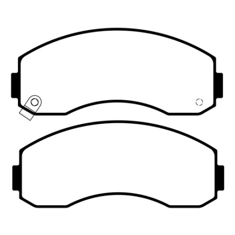 PASTILLAS DE FRENO KIA BONGO K2700 DURBLOC PASTILLAS DE FRENO KIA BONGO K2700 DURBLOC