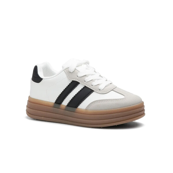 DEPORTIVO RESH 3.0 PLATFORM KIDS - AMERICAN SPORT BLANCO/NEGRO
