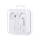 Auriculares de cable blanco