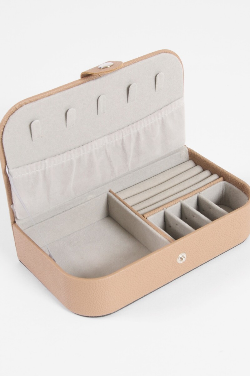 Alhajero organizador granulado rectangular beige