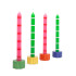 Candelabro porta velas Flor Roja