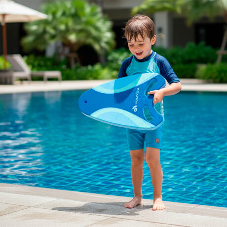 Tabla Flotante Natación Piscina C/ Agarre Goma Eva Azul
