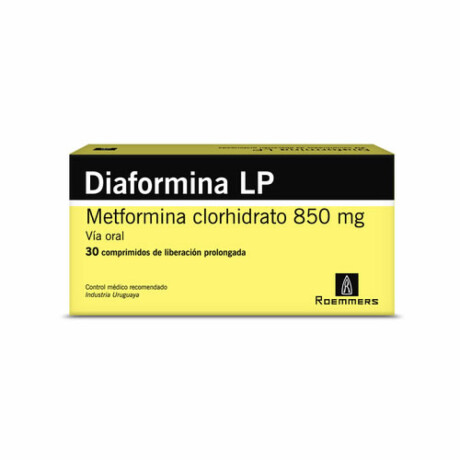 Diaformina LP 850 mg 30 comprimidos Diaformina LP 850 mg 30 comprimidos