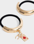 Gomitas Elásticas Sets Cuff Set De Gomitas Elásticas Con Charms Lucky - Dorado