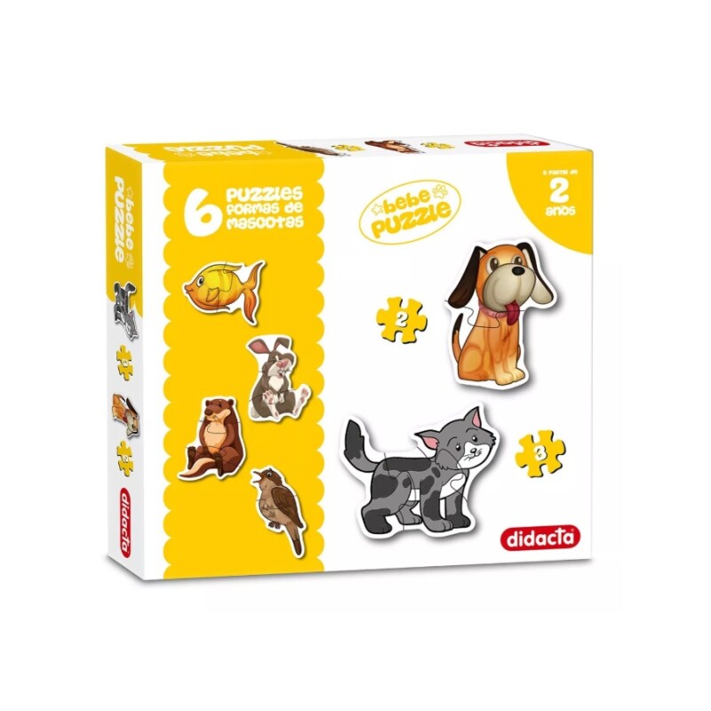 Puzzle Formas Mascotas x6 PUZZLES FORMAS MASCOTAS X 6