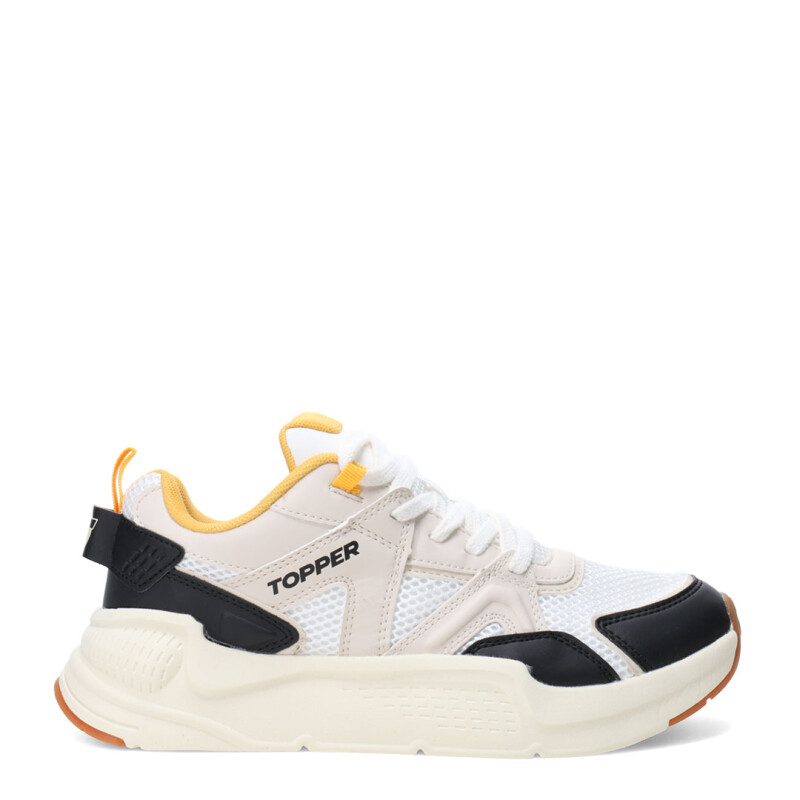 Championes Unisex Topper Vante Beige - Negro