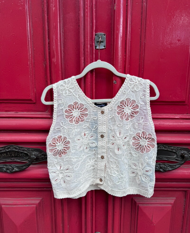 Chaleco Mila terracota