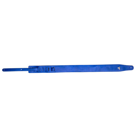Correa Para Guitarra Forrada De Cuero Azul Eléctrico 07mc07 Correa Para Guitarra Forrada De Cuero Azul Eléctrico 07mc07