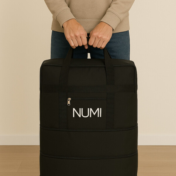 Bolso Extensible Con Rueditas Tamaño Gigante Negro