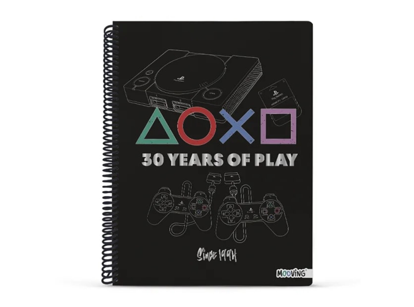 Cuadernola Mooving Licencia Universitario - PlayStation 30 años 