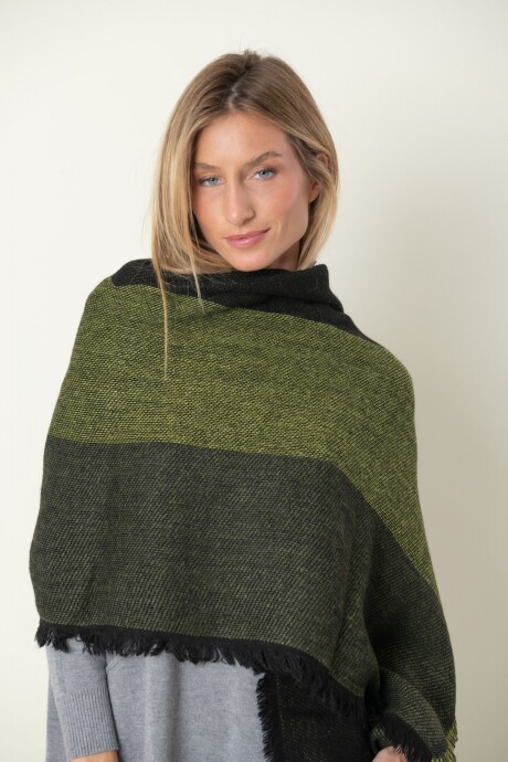PASHMINA CUARZO AHUMADO Verde claro