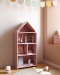 Estantería casita infantil Celeste de MDF rosa 50 x 105 cm