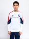 BUZO CREW Nacional Junior Blanco, Azul Marino, Rojo