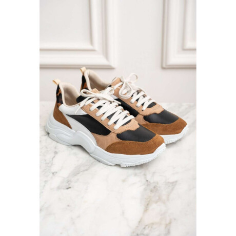 Zapatilla Combinada Whisky